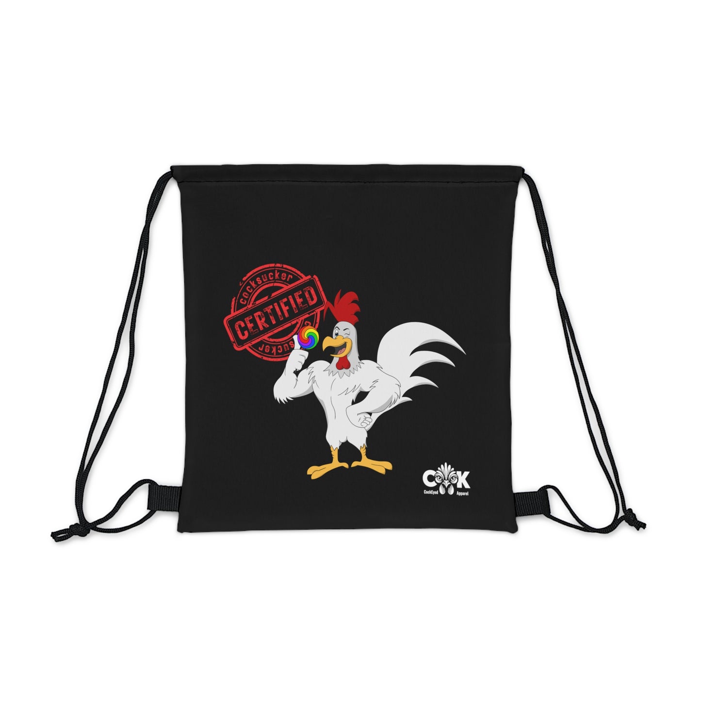 Certified CockSucker Drawstring Bag