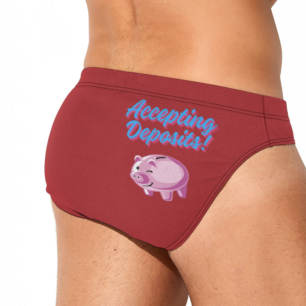 Accepting Deposits Swim Briefs