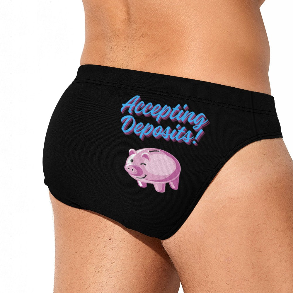 Accepting Deposits Swim Briefs