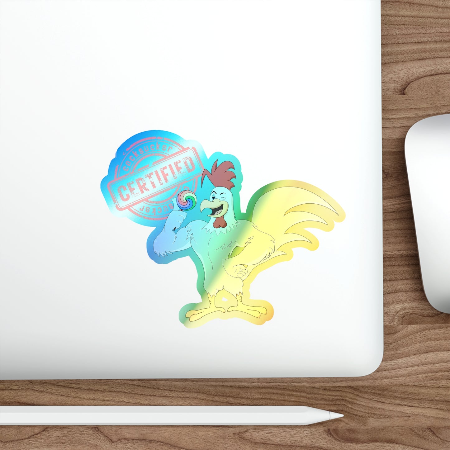 Certified CockSucker Holographic Stickers