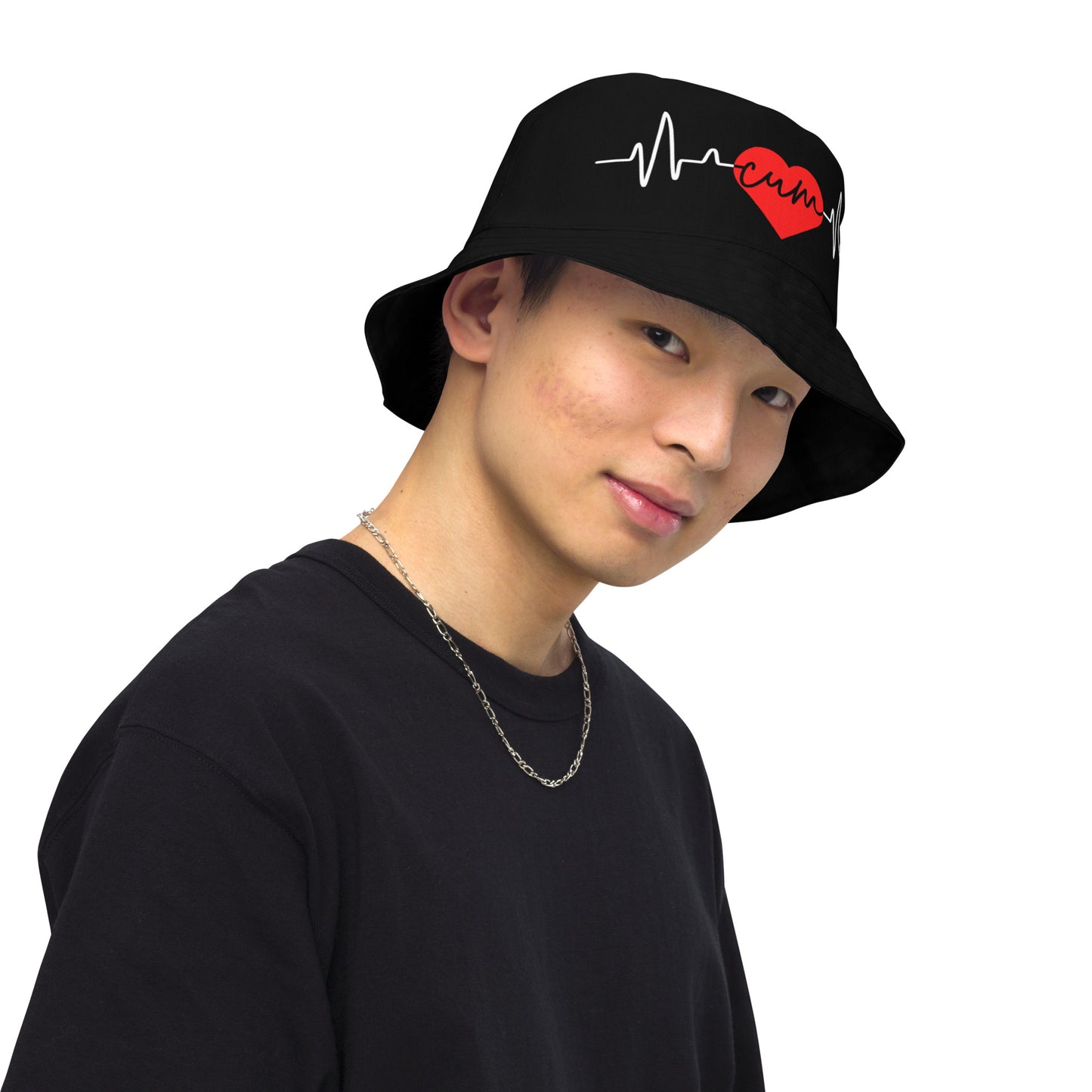 Heartbeat Cum Bucket Hat