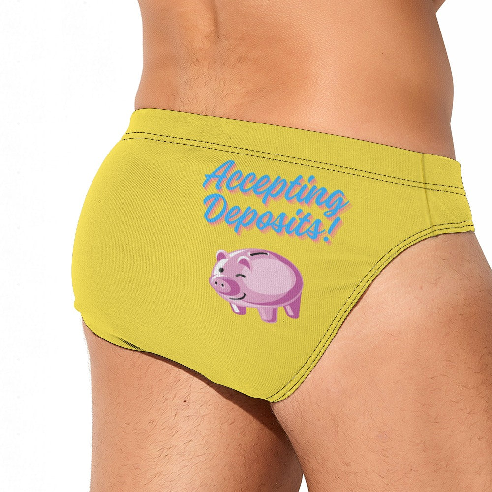 Accepting Deposits Swim Briefs