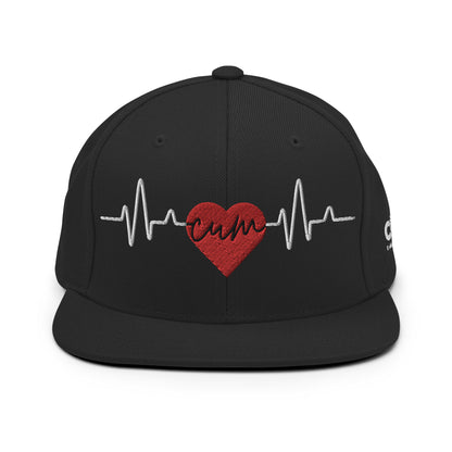 Heartbeat Cum Snapback Hat