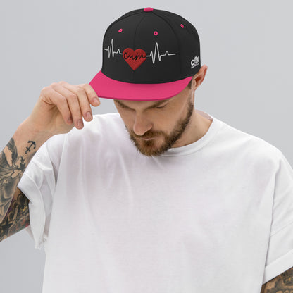 Heartbeat Cum Snapback Hat