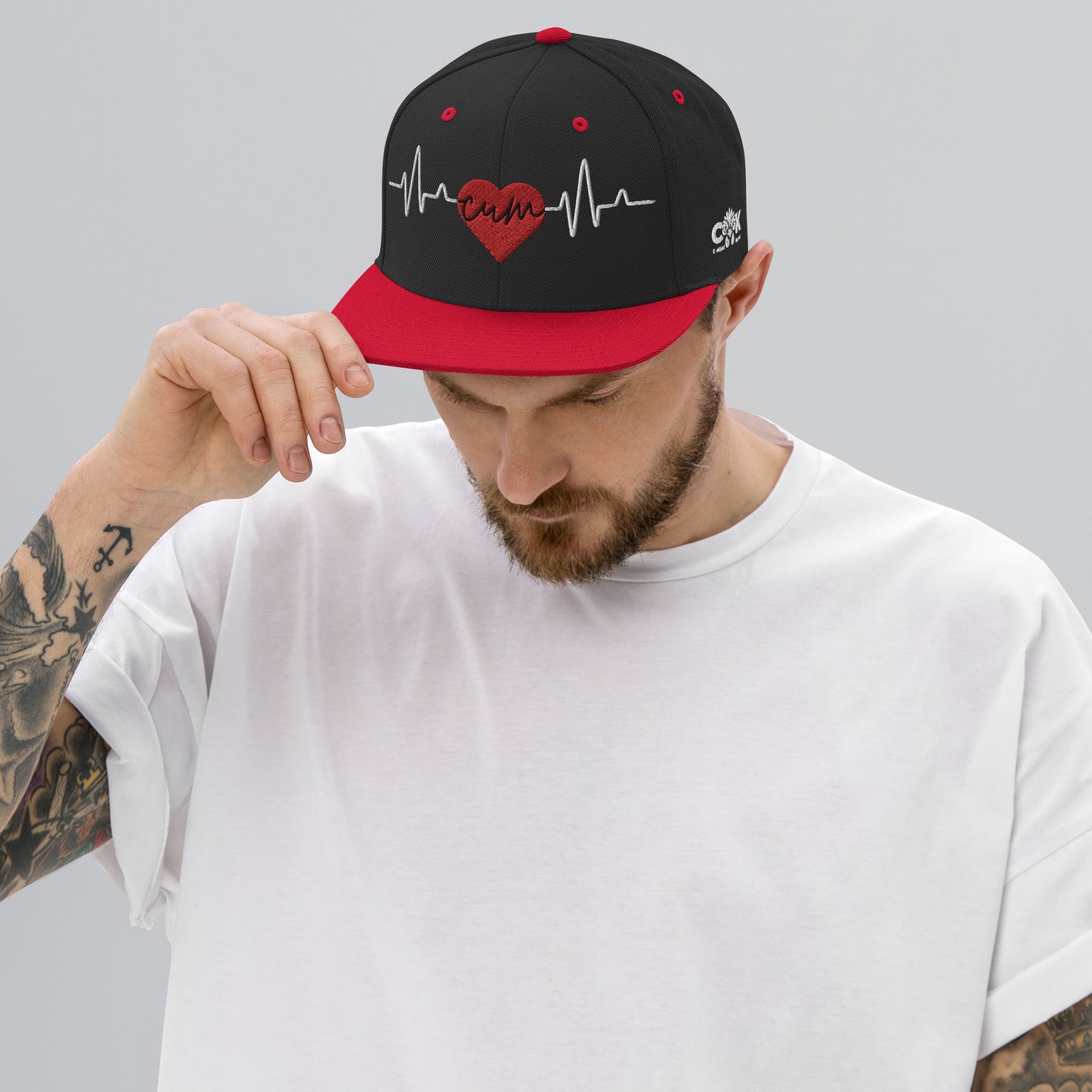 Heartbeat Cum Snapback Hat