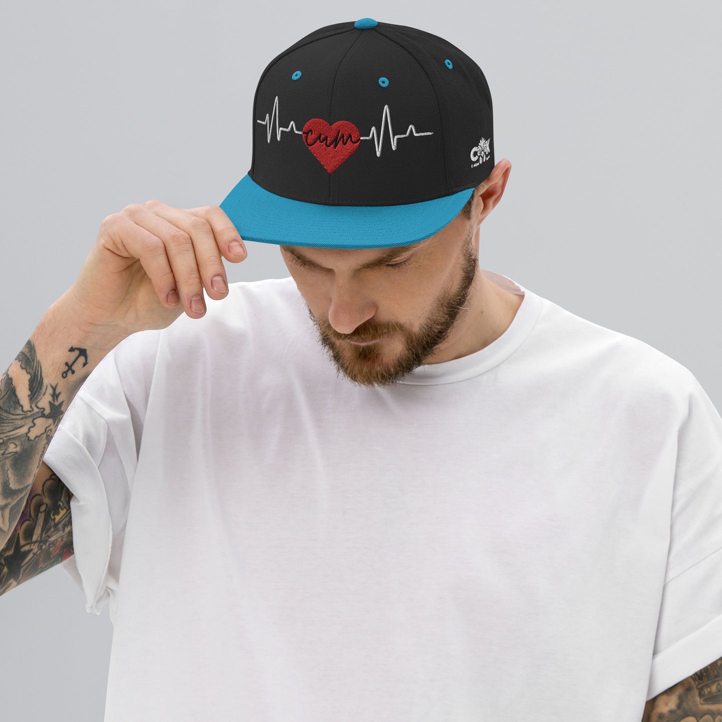 Heartbeat Cum Snapback Hat