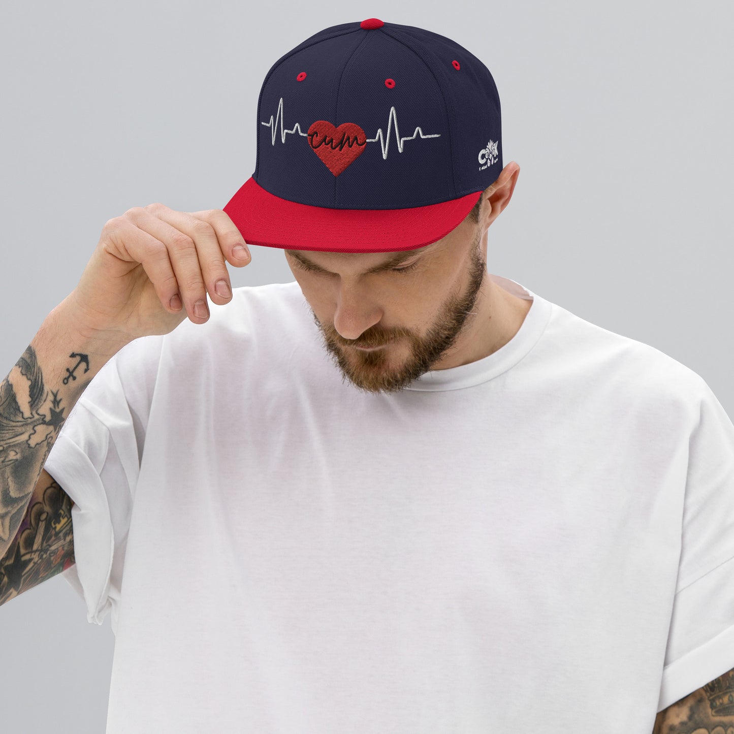 Heartbeat Cum Snapback Hat