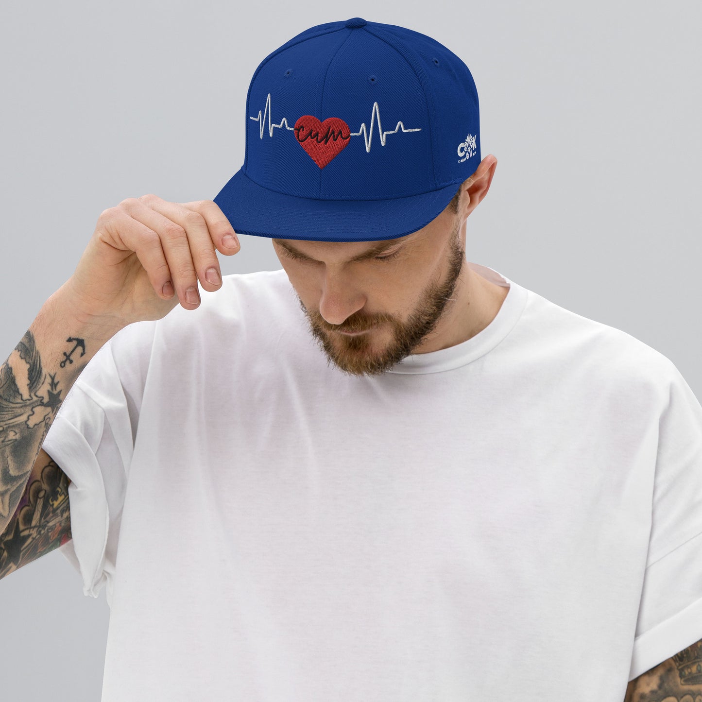 Heartbeat Cum Snapback Hat