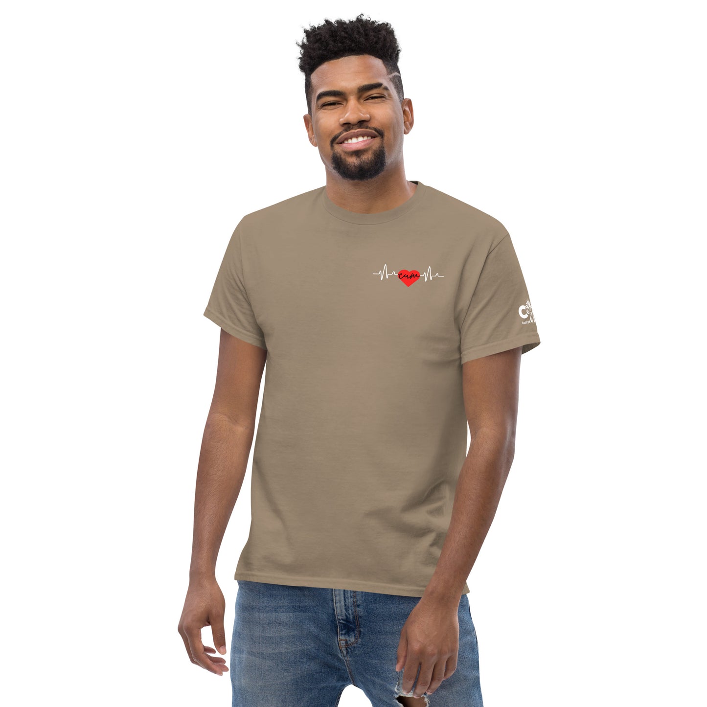 Heartbeat Cum over Heart Tee