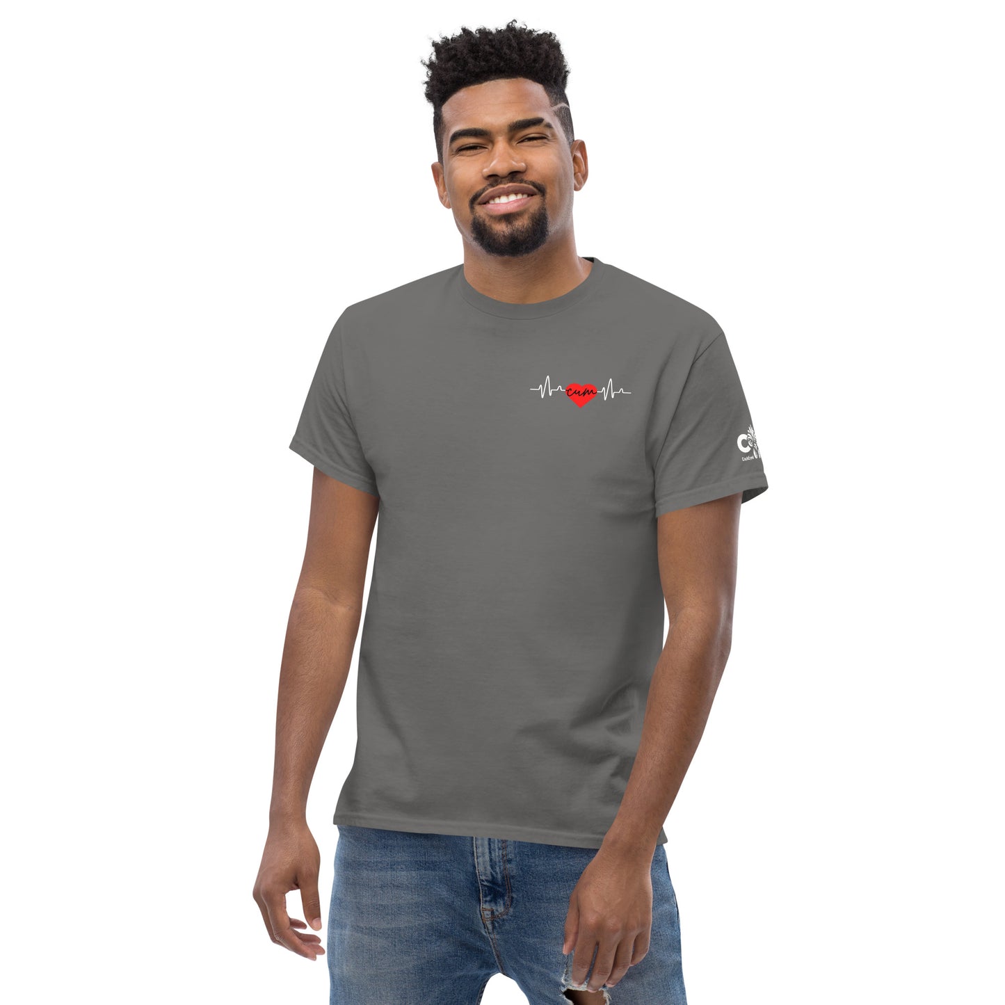 Heartbeat Cum over Heart Tee
