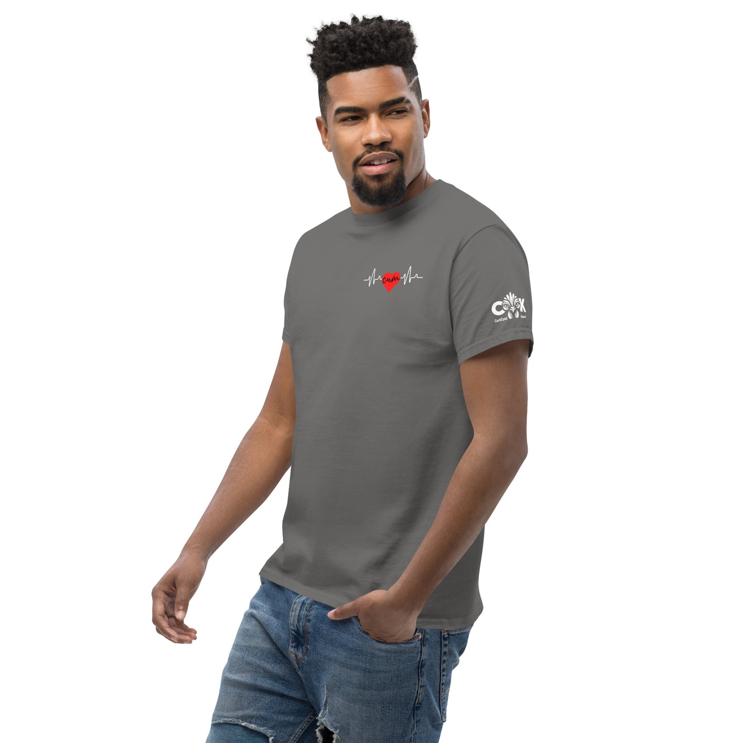 Heartbeat Cum over Heart Tee