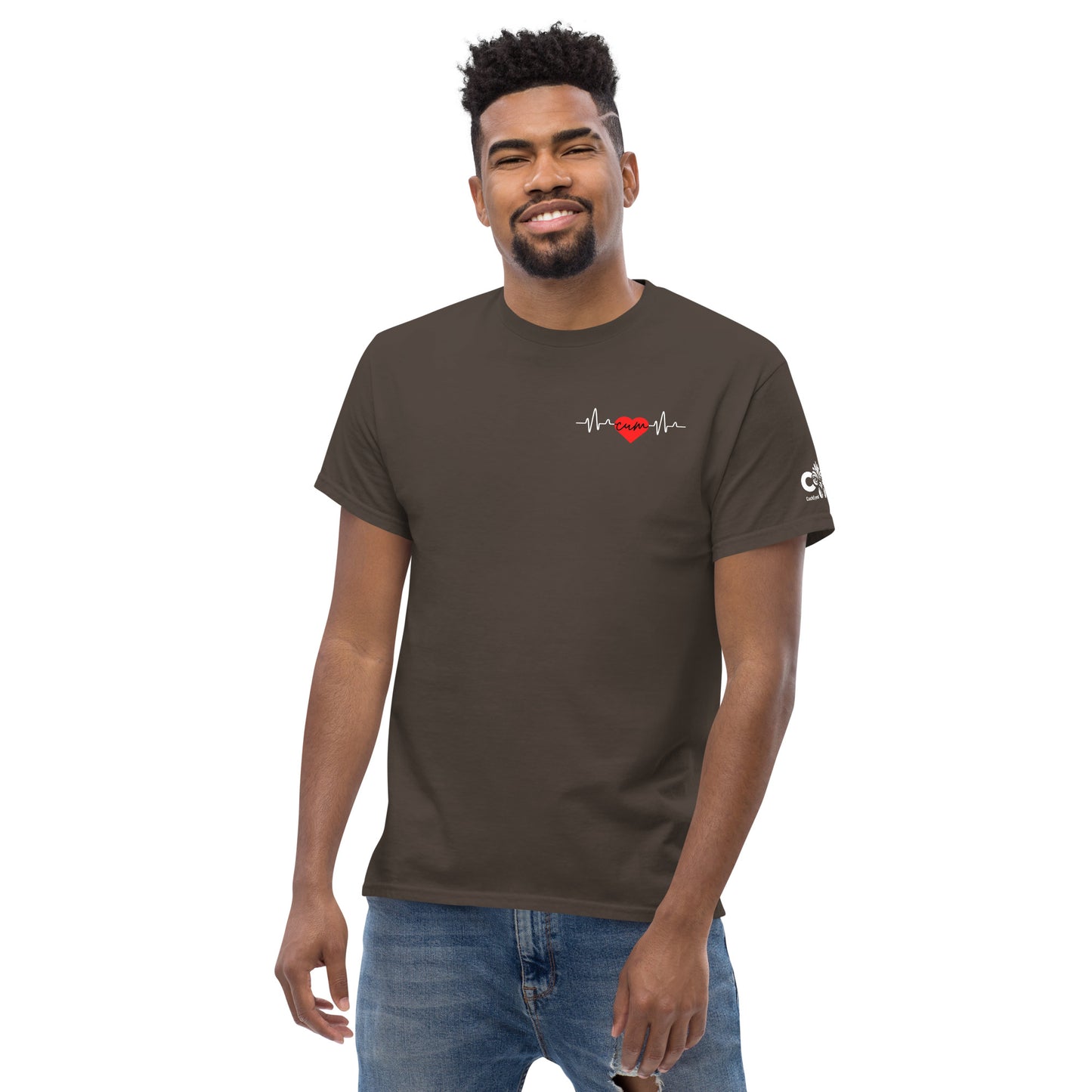 Heartbeat Cum over Heart Tee