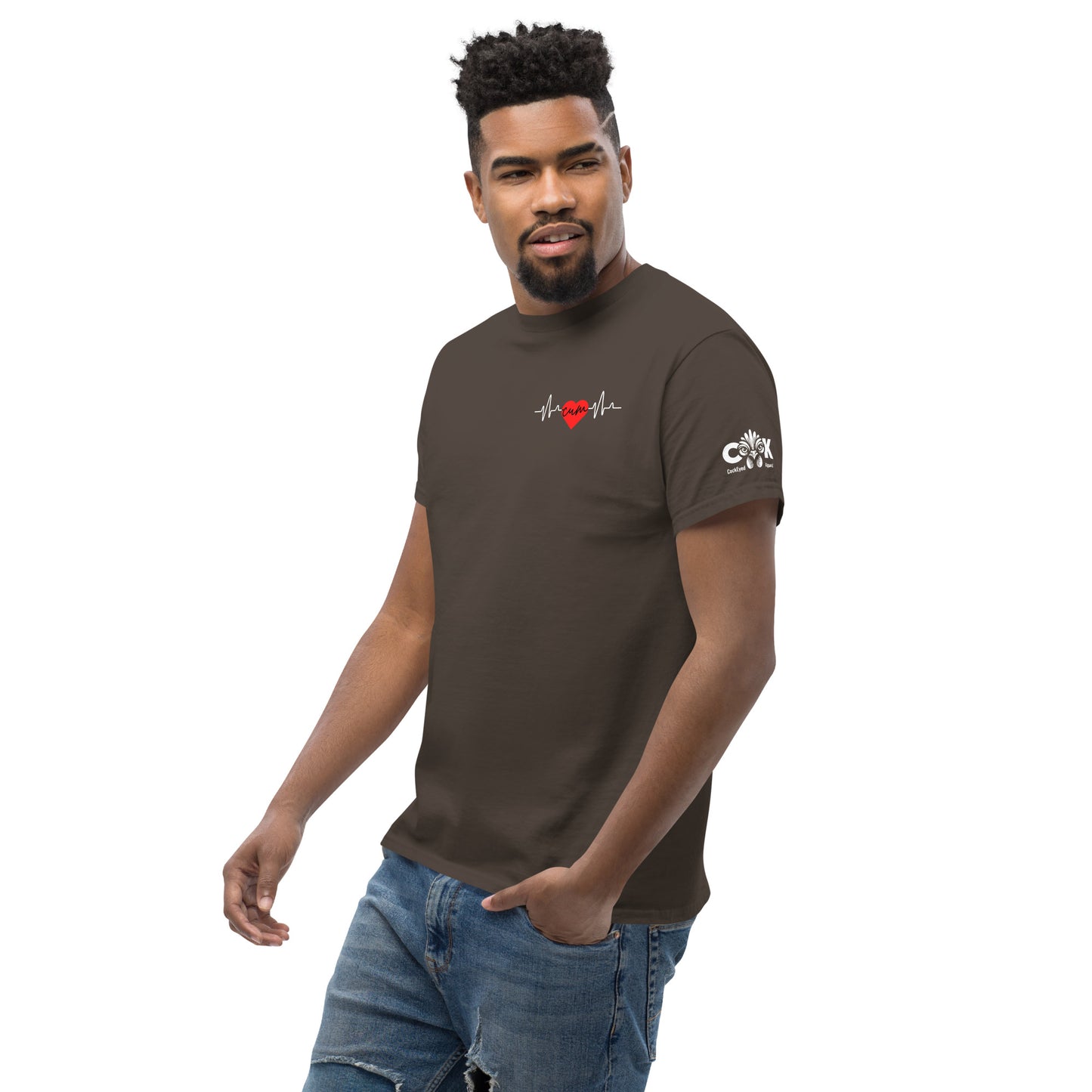 Heartbeat Cum over Heart Tee