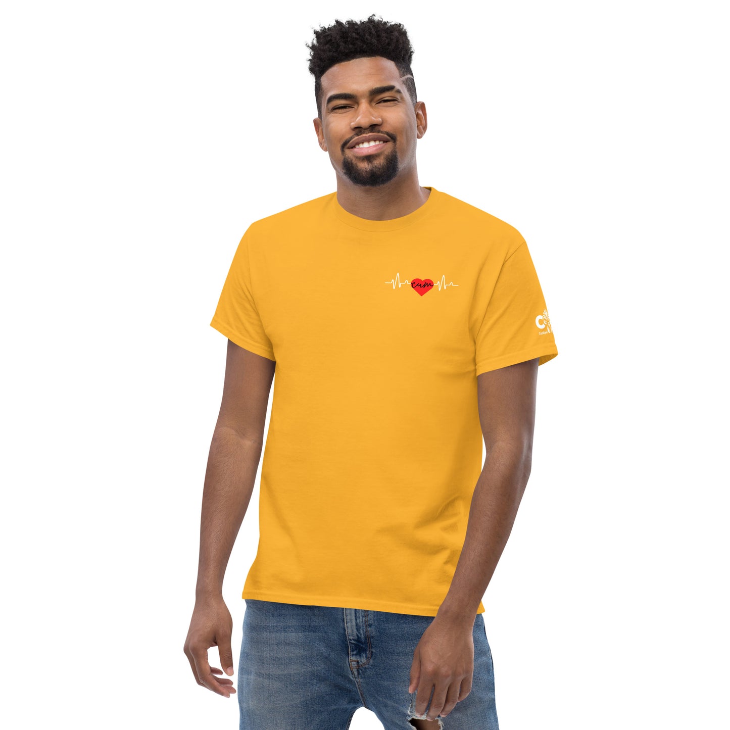 Heartbeat Cum over Heart Tee