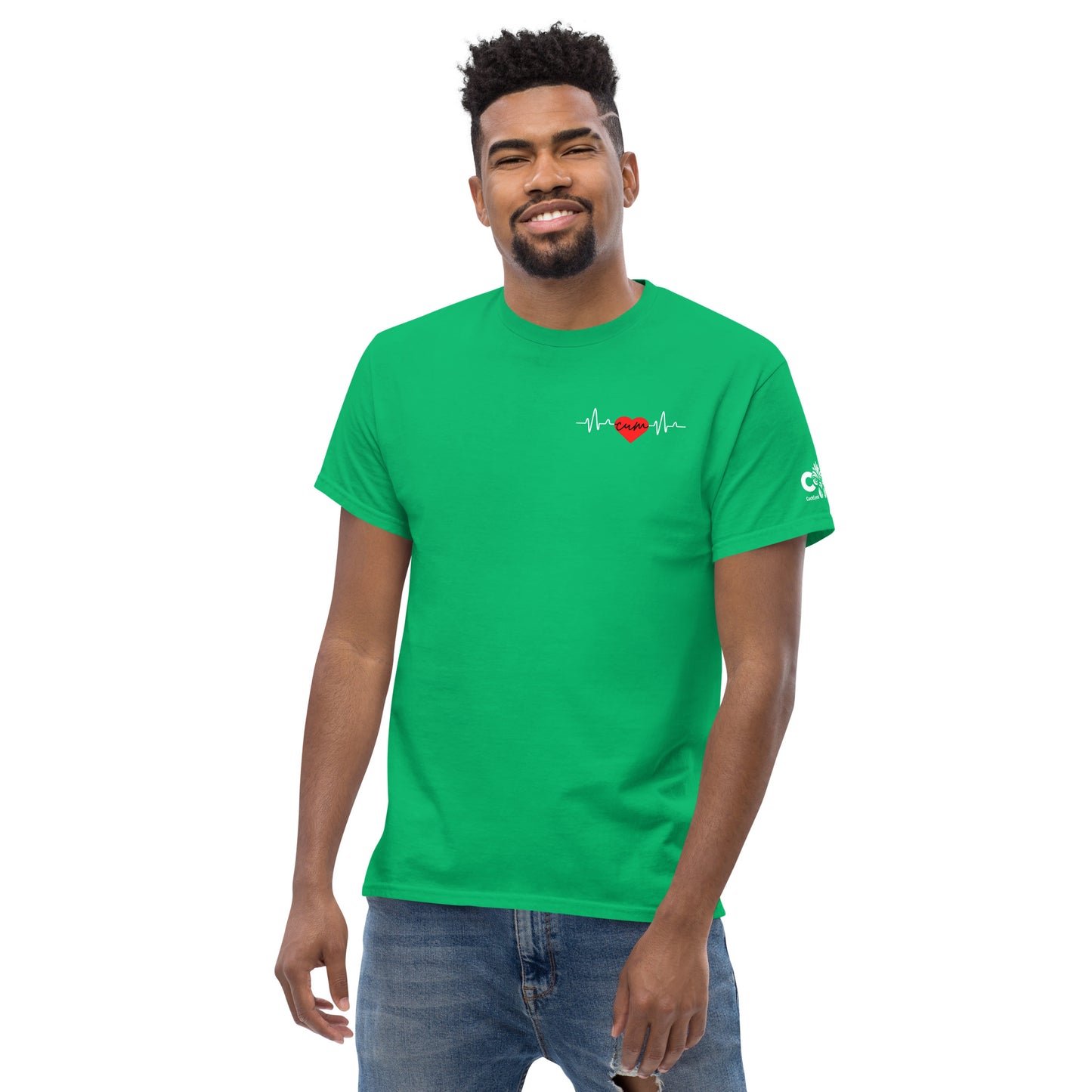 Heartbeat Cum over Heart Tee