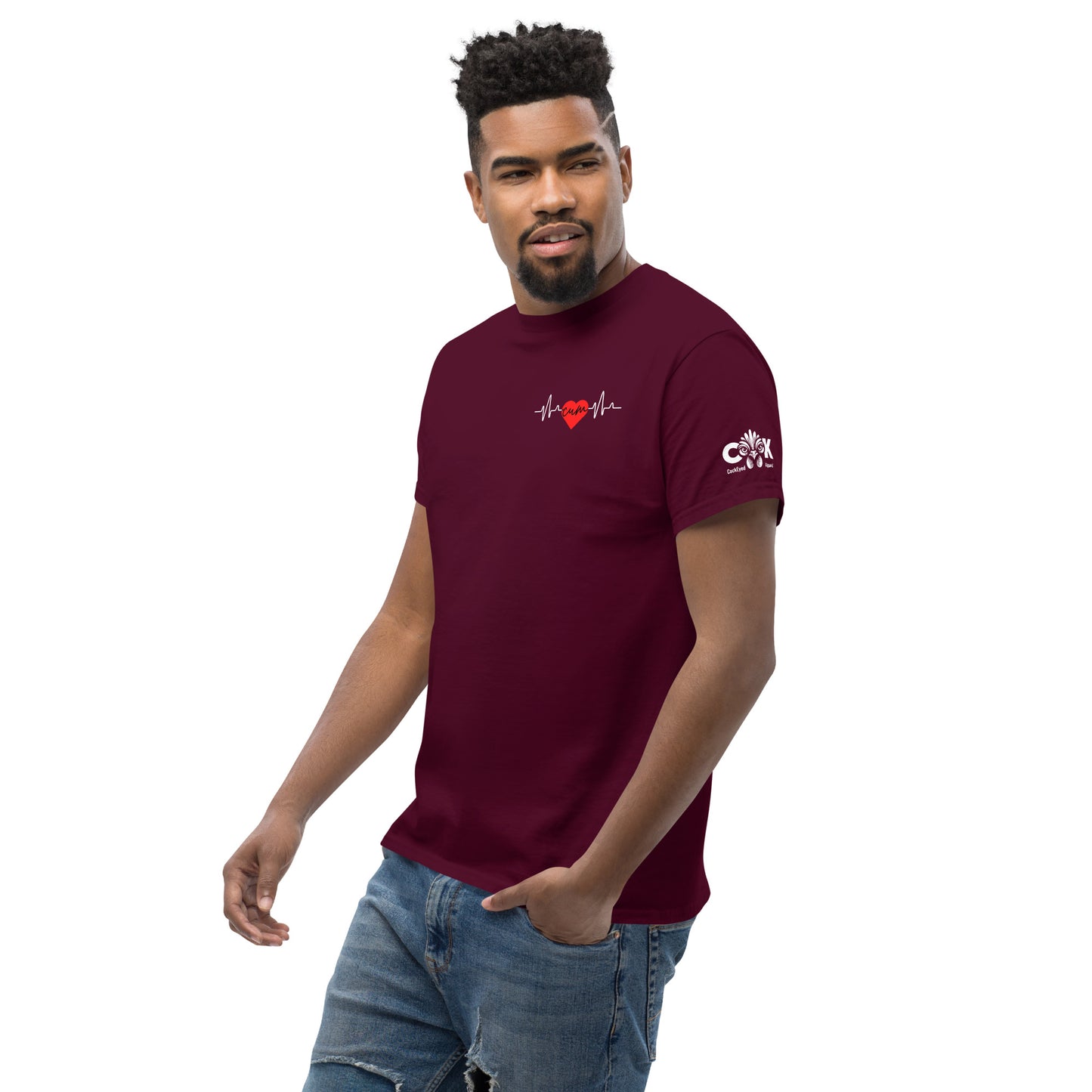 Heartbeat Cum over Heart Tee