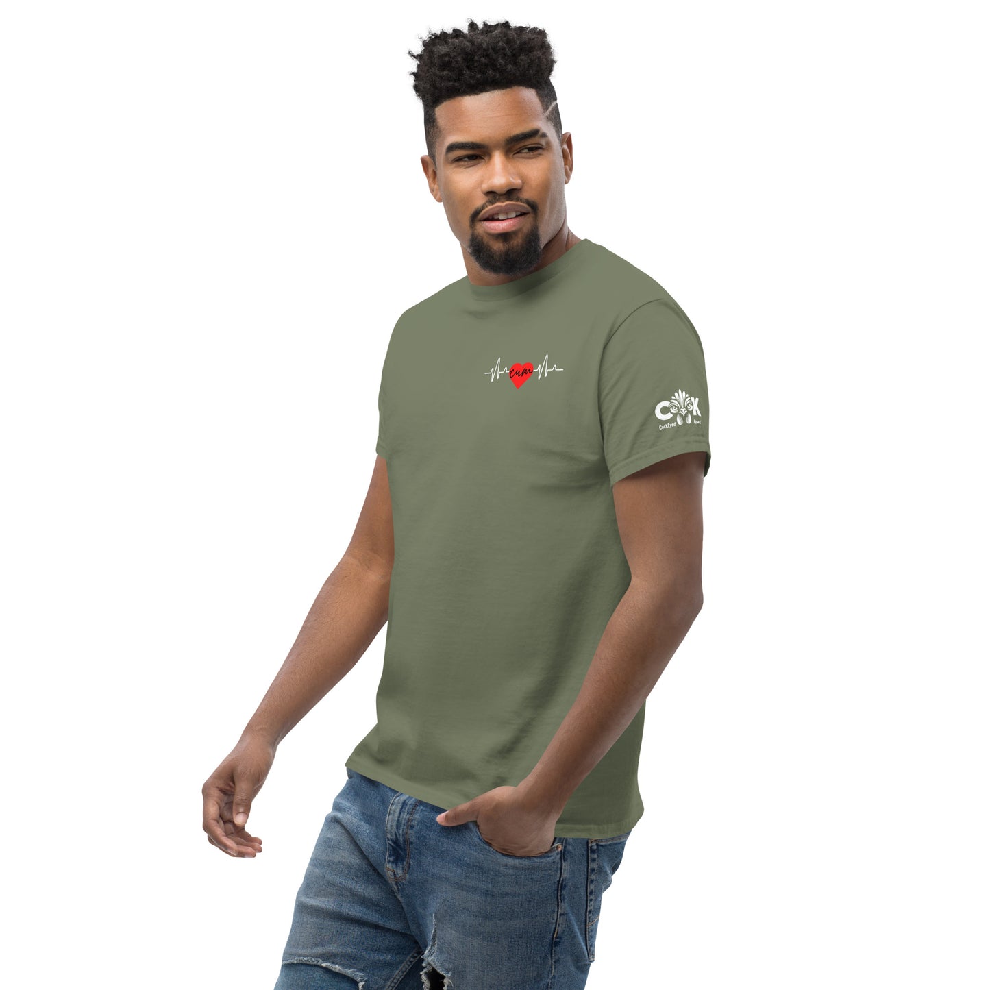 Heartbeat Cum over Heart Tee