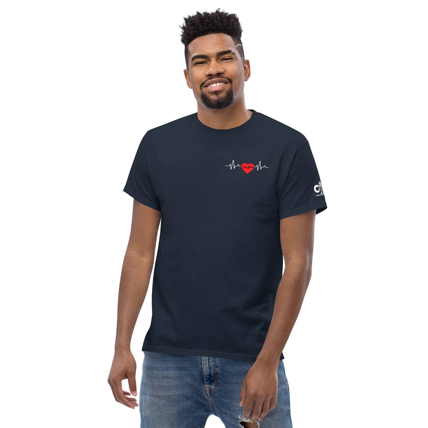 Heartbeat Cum over Heart Tee