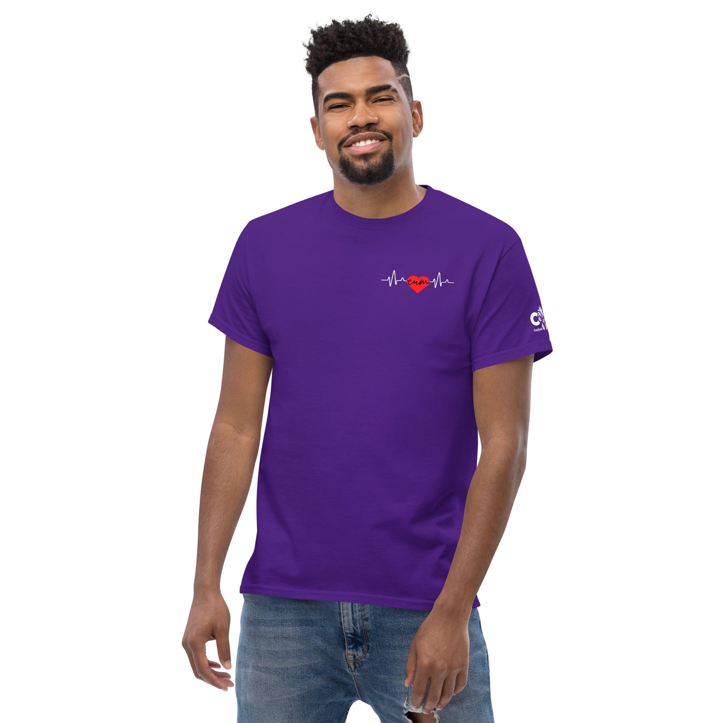 Heartbeat Cum over Heart Tee